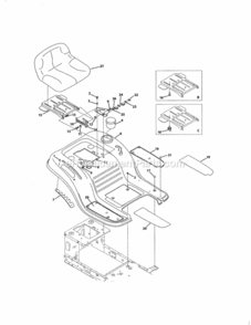 Part Location Diagram of 783-04081D MTD Bracket-seat pivot