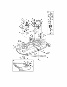 Page H Diagram and Parts List for 24725111  Craftsman Lawn Tractor