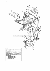 Page B Diagram and Parts List for 247270170  Craftsman Lawn Tractor