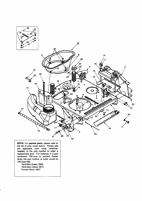 Page H Diagram and Parts List for 247270170  Craftsman Lawn Tractor