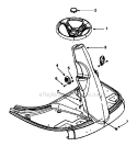 Steering_Wheel Diagram and Parts List for 247270200  Craftsman Lawn Mower
