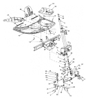 Front Axle-Upper Frame Cover Diagram and Parts List for 247270220  Craftsman Lawn Mower