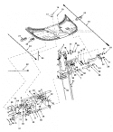 Brake Pedal-Shift Lever Diagram and Parts List for 247270220  Craftsman Lawn Mower