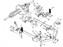Pivot Link-Lift Arm-Lower Link Diagram and Parts List for 247270220  Craftsman Lawn Mower