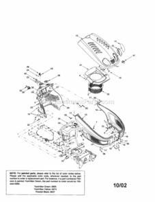 Part Location Diagram of 925-1741 MTD Switch-ignition