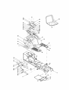 Part Location Diagram of 738-1007 MTD Shoulder Screw, .50 x .50, 3/8-16