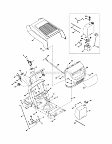 Page B Diagram and Parts List for 247286040  Craftsman Lawn Tractor