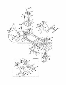 Part Location Diagram of 783-05389A MTD Frame Brace Bracket