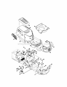 Page B Diagram and Parts List for 24728672  Craftsman Lawn Tractor