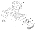 EngineMuffler Diagram and Parts List for 247288810  Craftsman Lawn Tractor