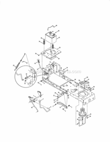Page C Diagram and Parts List for 247288811  Craftsman Lawn Tractor