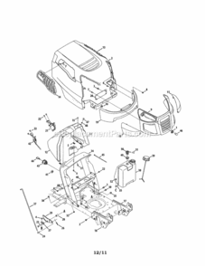 Page A Diagram and Parts List for 247288812  Craftsman Lawn Tractor