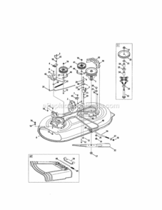 Page H Diagram and Parts List for 24728883  Craftsman Lawn Tractor