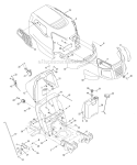 Hood / Bumper Diagram and Parts List for 247288841  Craftsman Lawn Tractor