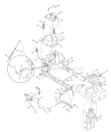 Frame / Battery Diagram and Parts List for 247288841  Craftsman Lawn Tractor