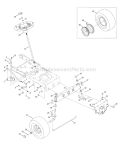 Steering Diagram and Parts List for 247288841  Craftsman Lawn Tractor
