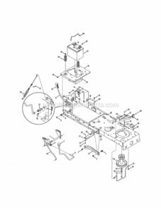Page B Diagram and Parts List for 247288842  Craftsman Lawn Tractor