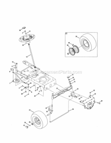 Page D Diagram and Parts List for 247288851  Craftsman Lawn Tractor