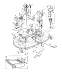 Part Location Diagram of 753-06766 MTD Deck Assembly, 46T, 2W