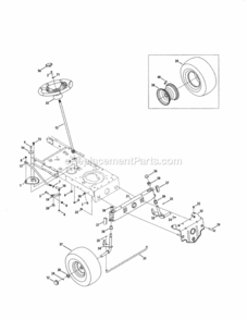 Page C Diagram and Parts List for 247288870  Craftsman Lawn Tractor