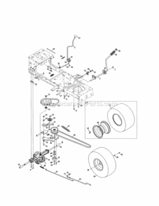 Page F Diagram and Parts List for 247288870  Craftsman Lawn Tractor