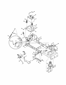 Page C Diagram and Parts List for 24728901  Craftsman Lawn Tractor