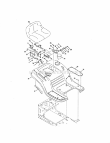 Page E Diagram and Parts List for 24728905  Craftsman Lawn Tractor