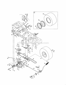 Page G Diagram and Parts List for 24728905  Craftsman Lawn Tractor