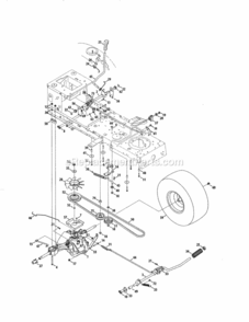 Page F Diagram and Parts List for 247289150  Craftsman Lawn Tractor