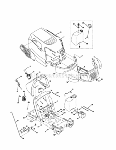 Page B Diagram and Parts List for 24728919  Craftsman Lawn Tractor