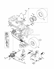 Page G Diagram and Parts List for 24728919  Craftsman Lawn Tractor