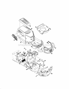 Page B Diagram and Parts List for 247289840  Craftsman Lawn Tractor
