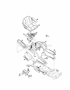 Page C Diagram and Parts List for 247289840  Craftsman Lawn Tractor