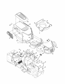 Page B Diagram and Parts List for 247289841  Craftsman Lawn Tractor