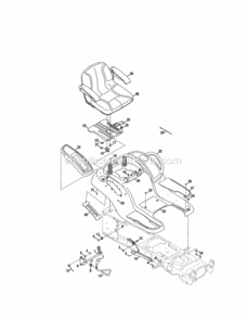 Page C Diagram and Parts List for 247289842  Craftsman Lawn Tractor