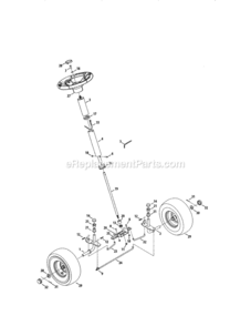 Page F Diagram and Parts List for 247290000  Craftsman Lawn Tractor