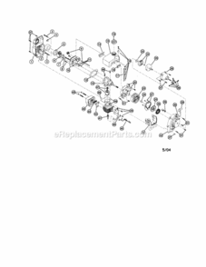Part Location Diagram of 753-1192 MTD Carburetor/Air Cleaner Cover Assembly