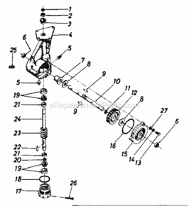 Page C Diagram and Parts List for 247296651  Craftsman Auger