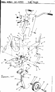 Part Location Diagram of 06807-494 Craftsman Drag Stake Support
