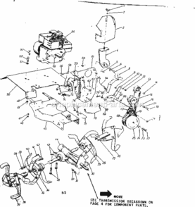 Part Location Diagram of 747-0140 MTD ROD-CLUTCH E