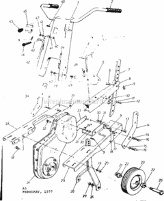 Page A Diagram and Parts List for 247297730  Craftsman Tiller