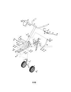 Part Location Diagram of 786-0145A-4044 MTD Alternative for 786-0145A: PLATE-ENGINE Mounting