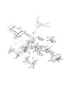 Part Location Diagram of 786-0043A-4044 MTD Tine Shield