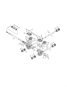 Page C Diagram and Parts List for 247299301  Craftsman Tiller
