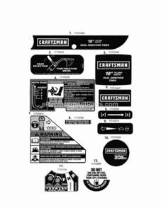 Page D Diagram and Parts List for 247299321  Craftsman Tiller