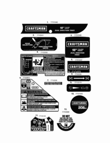 Page D Diagram and Parts List for 24729932  Craftsman Tiller