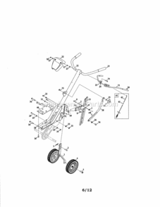 Page A Diagram and Parts List for 247299341  Craftsman Tiller