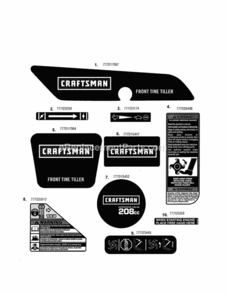 Part Location Diagram of 777D17064 MTD Label-tiller Handl