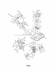 Part Location Diagram of 686-04080 MTD Idler Bracket
