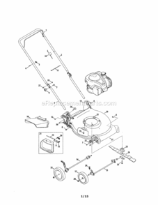 Page A Diagram and Parts List for 247370000  Craftsman Lawn Mower